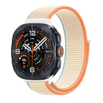 Breathable Nylon Weave Watchband with Hook-and-Loop Closure for Samsung Galaxy Watch Ultra 2