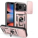 Shockproof Armor Case with Sliding Lens Cover for iPhone 17 Series