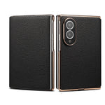 Genuine Cowhide Leather Flip Case with Card Slot for Samsung Galaxy Z Fold 8