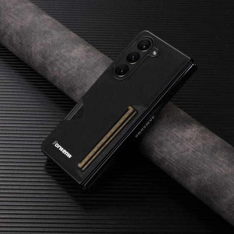 Samsung Galaxy Z Fold 5 Retro Leather Case