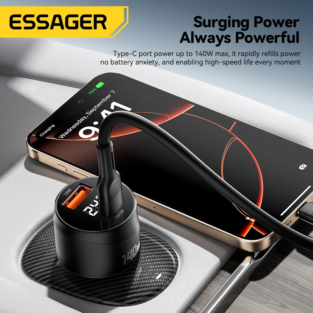Essager 140W PD 3.1 Car Charger