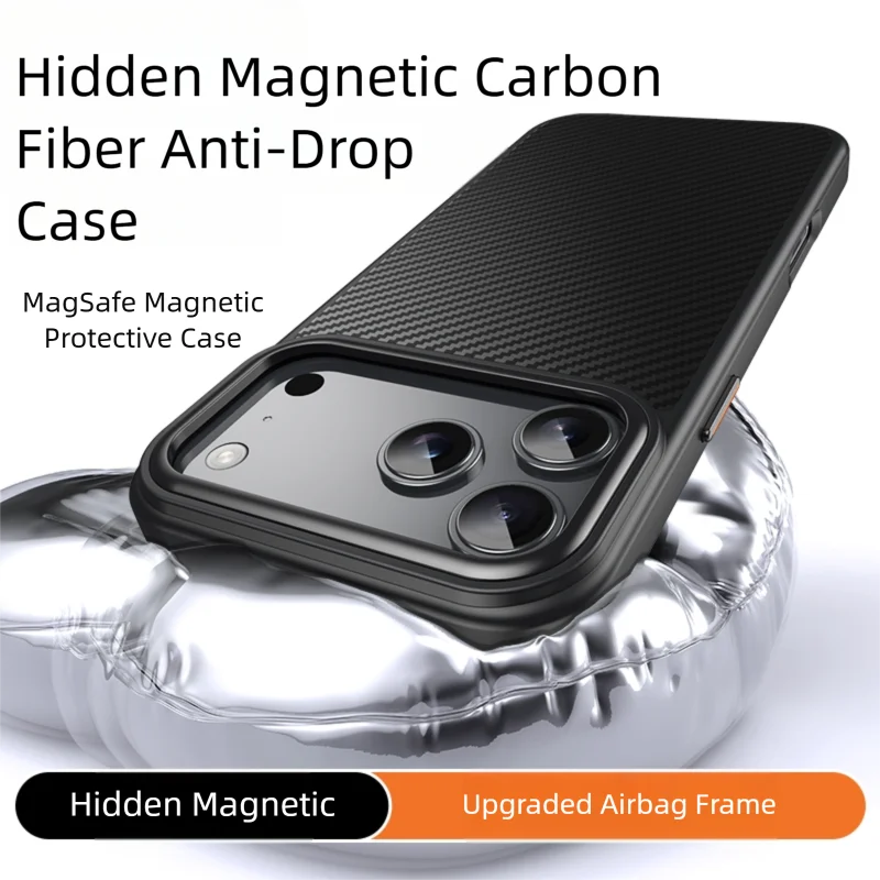Carbon Fiber Aramid Style MagSafe Case for iPhone 17 Series