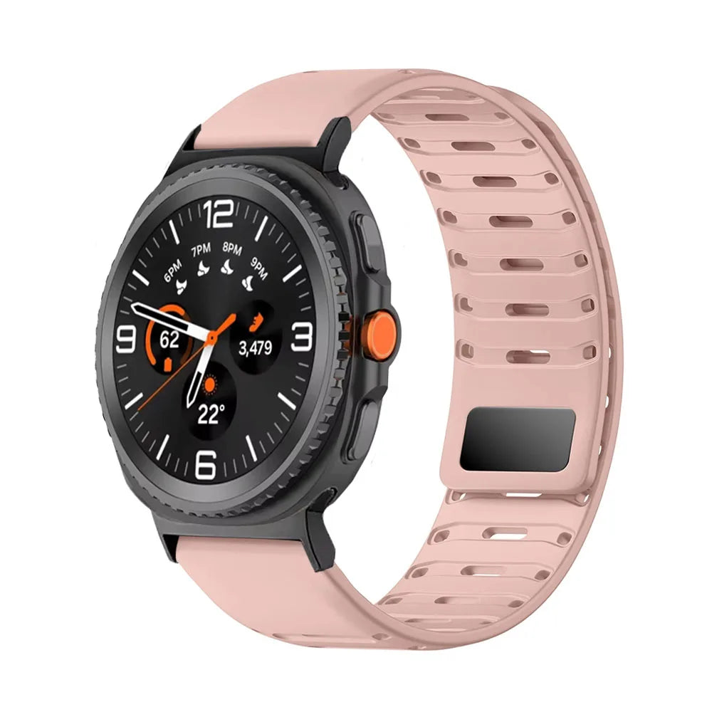 Breathable Magnetic Silicone Strap for Samsung Galaxy Watch 8 / Galaxy Watch 8 Classic
