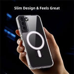 Armor-Style Transparent Protective Magnetic Case for Samsung Galaxy S26 Series