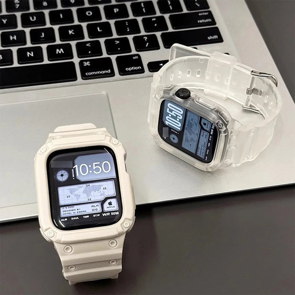 TPU One-Piece Strap and Case for Apple Watch