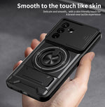 Samsung Galaxy A27 Armor Case with Slide Camera Lens Cover