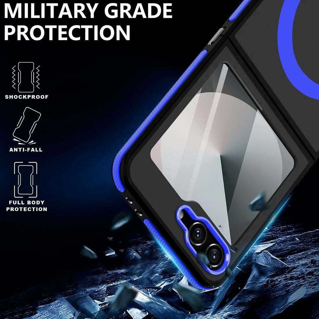 Samsung Galaxy Z Flip 5 Magnetic Matte Armor Case