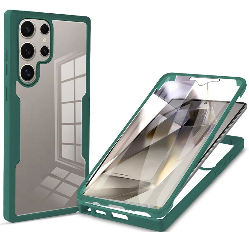 Clear Protective Case for Samsung Galaxy S25 Series with Camera & Screen Protection