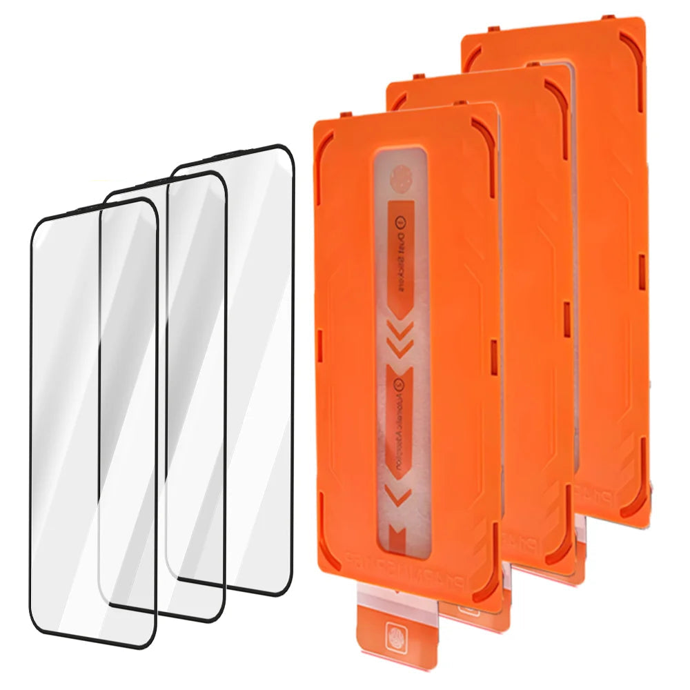 iPhone 17 Series Tempered Glass Screen Protector 1 to 3 Pack HD Clear Easy Install