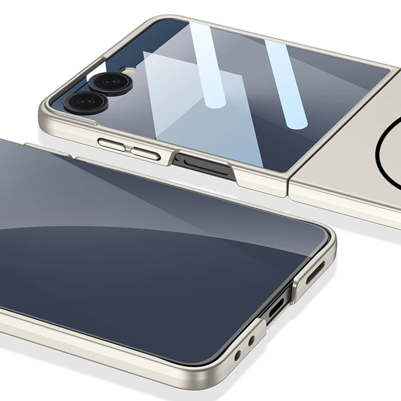 Luxury Slim Matte MagSafe Case with Built-in Screen Protector for Samsung Galaxy Z Flip 7