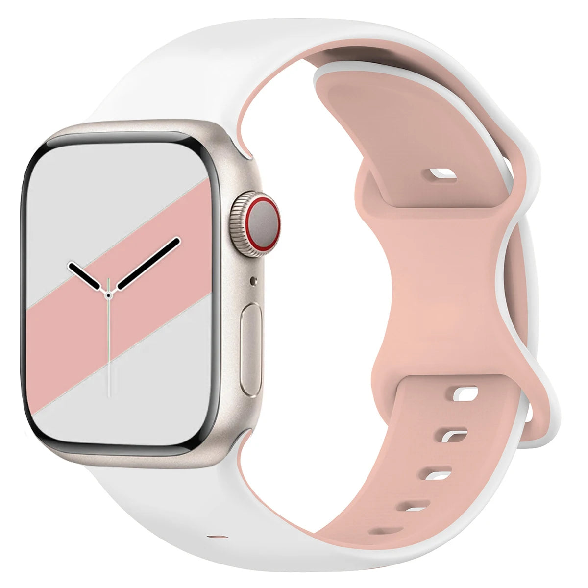 Two-Tone Silicone Strap for Apple Watch
