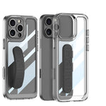Clear Hard Plastic Case with Wrist Strap for iPhone 16 Series
