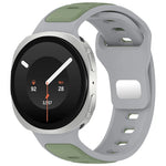 Dual-Color Perforated Sport Watch Band with Quick-Release Lugs for Samsung Galaxy Watch 9