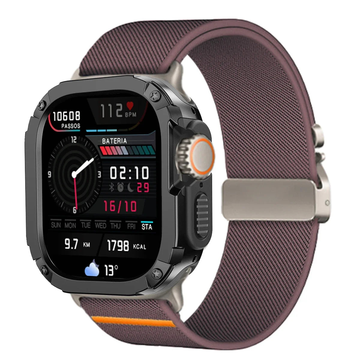 Protective Case and Nylon Sport Strap for Apple Watch