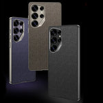 Nylon Leather Hard Shell Case for Samsung Galaxy S25 Ultra