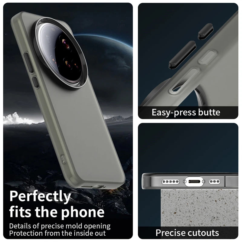 Luxury Frosted Silicone Case for Xiaomi 15 Ultra