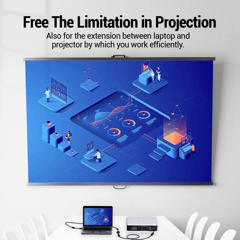 Vention Gold-Plated VGA Extension Cable