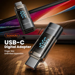 Toocki 100W USB-C to USB-C Adapter with Digital Display