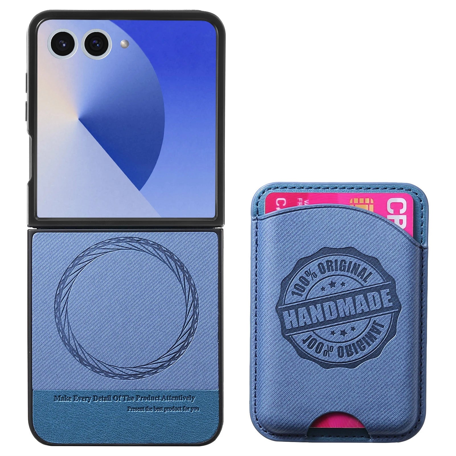 Samsung Galaxy Z Flip 7 Cowboy Style Magnetic Wallet Case with Detachable Bag