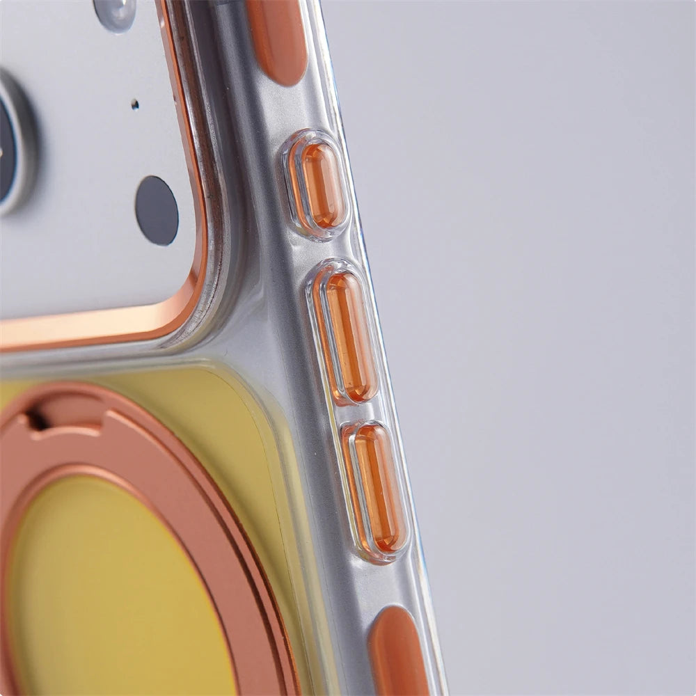 Shockproof MagSafe Case with 360° Rotatable Ring Stand for iPhone 18 Series