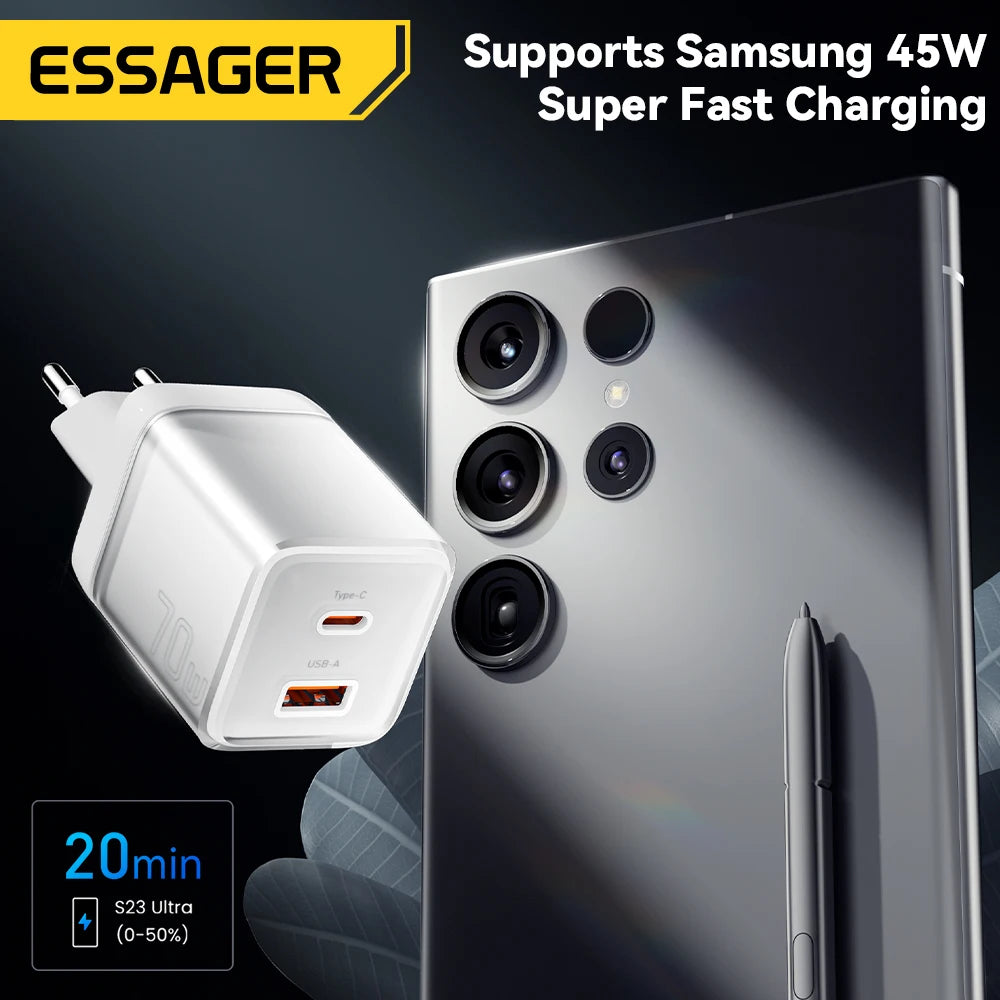 Essager 70W GaN Type-C Charger