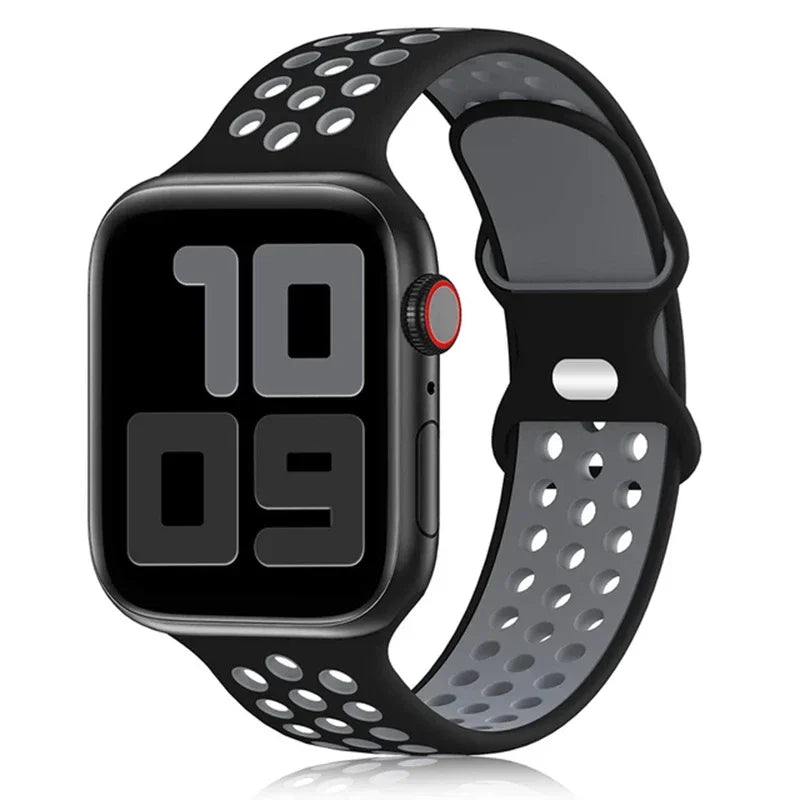 Breathable Sport Silicone Replacement Band for Apple Watch