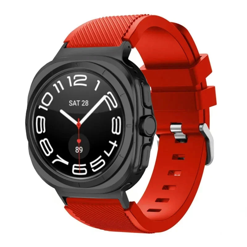 Stripe Textured Silicone Wristband for Samsung Galaxy Watch Ultra