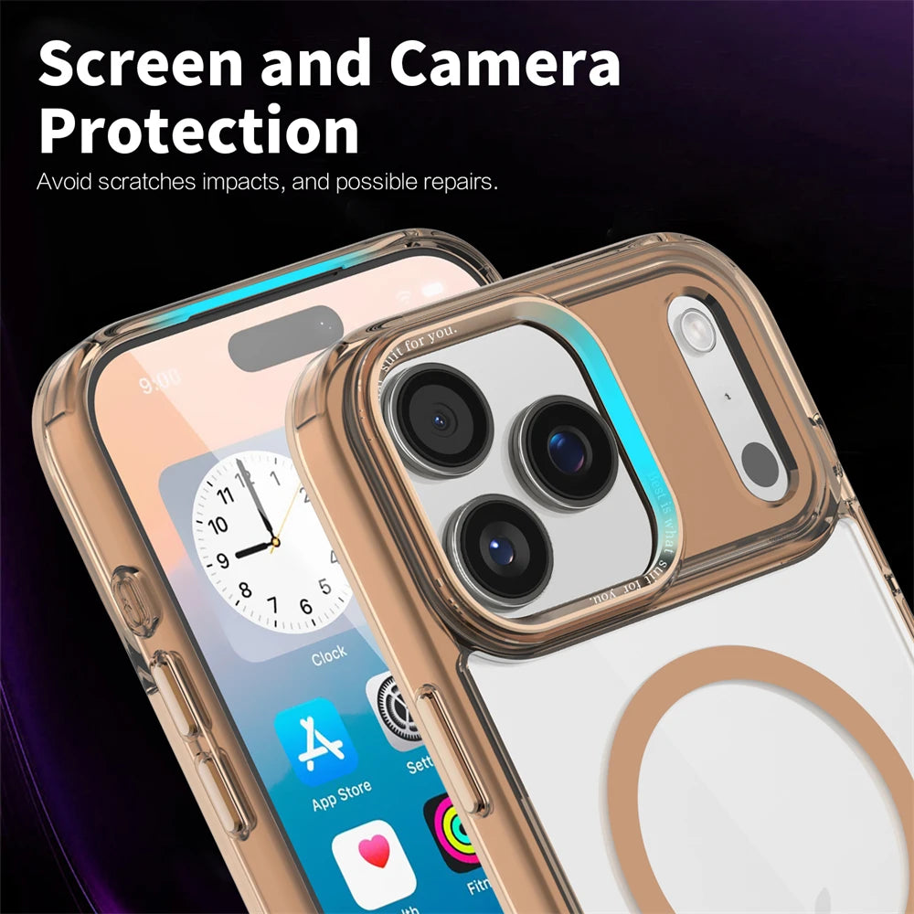 Clear Heavy-Duty Shockproof MagSafe Case for iPhone 17 Series
