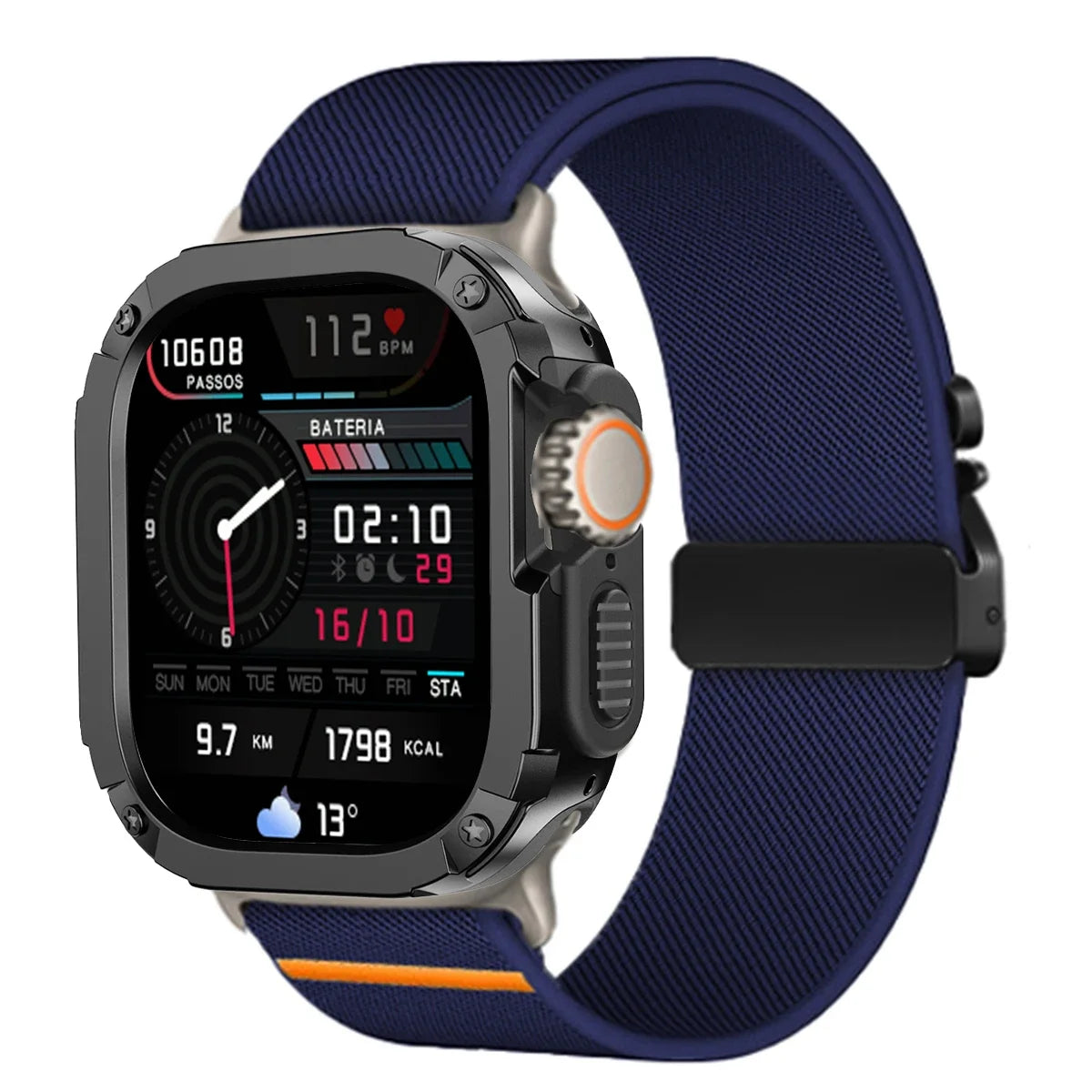 Protective Case and Nylon Sport Strap for Apple Watch