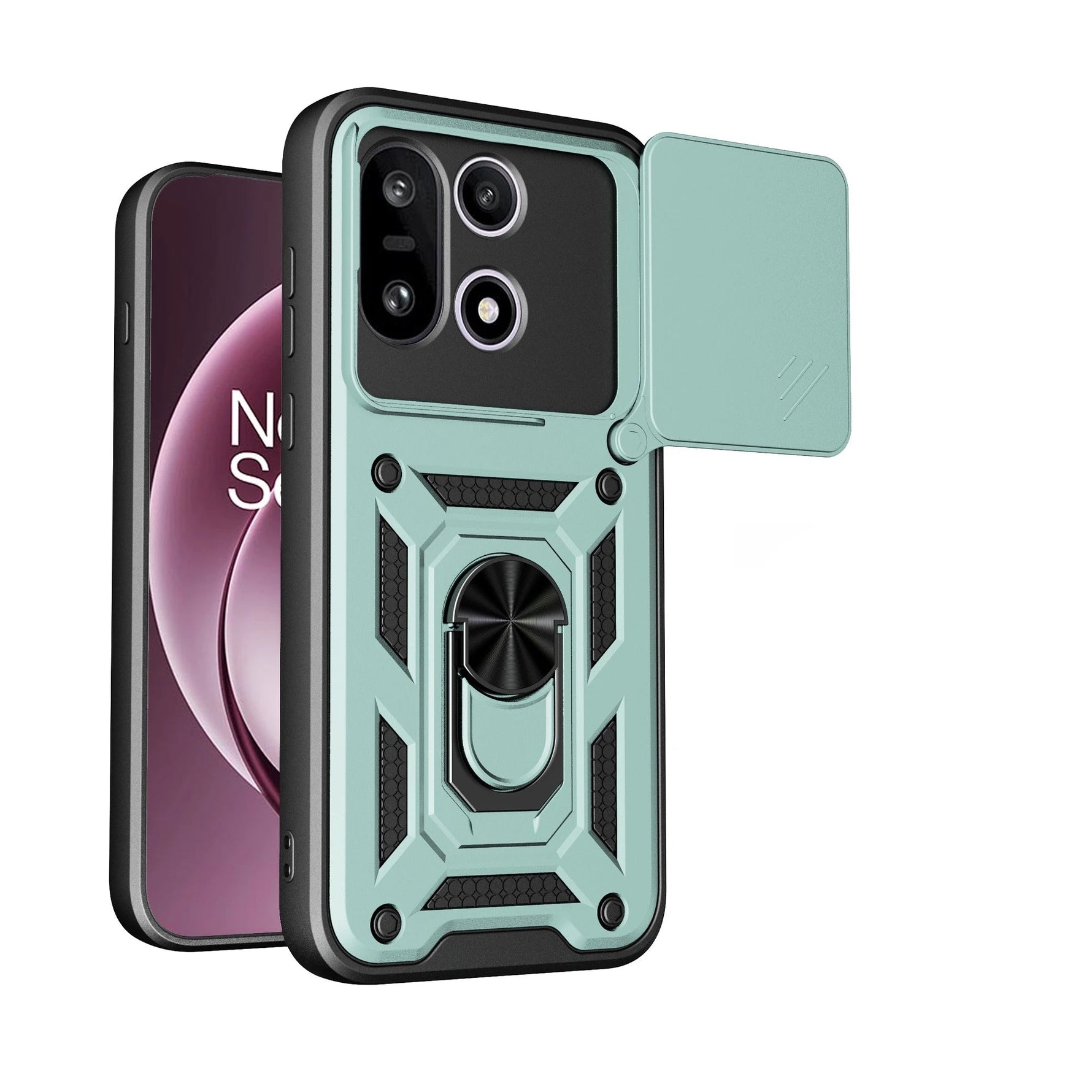 OnePlus 15 Rugged Protective Case with Ring Stand