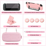 Nintendo Switch 2 Pink Travel Case with Screen Protector Kit