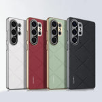 Luxury PU Leather Case with Soft Frame for Samsung Galaxy S26 Series