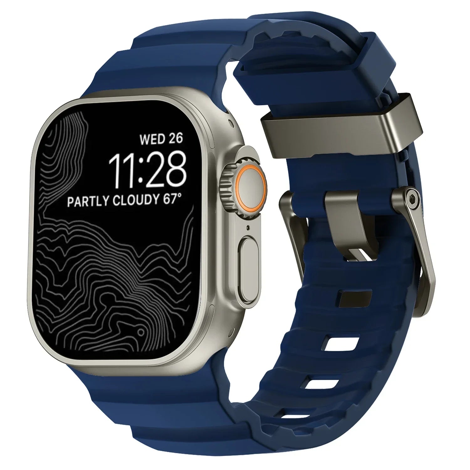 Durable Trail Silicone Replacement Strap for Apple Watch