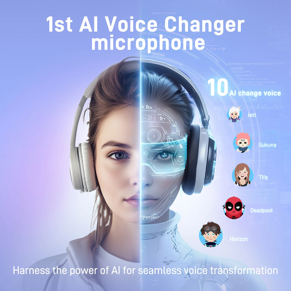 MAONO DM40 Wireless Mic with AI Voice Changer