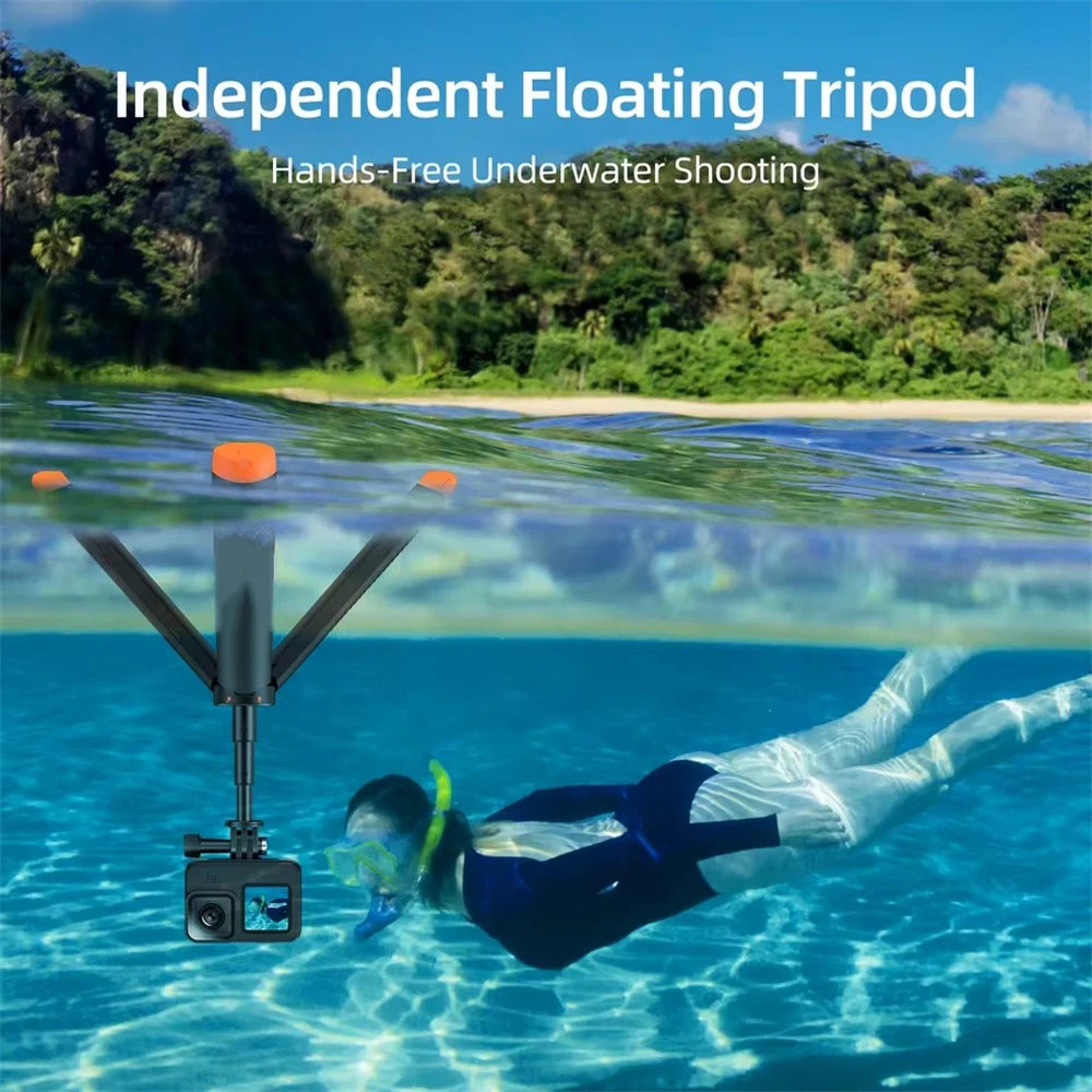 Floating Selfie Stick & Tripod for Action Cameras