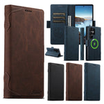 Samsung Galaxy S25 Ultra PU Leather Magnetic Flip Wallet Case