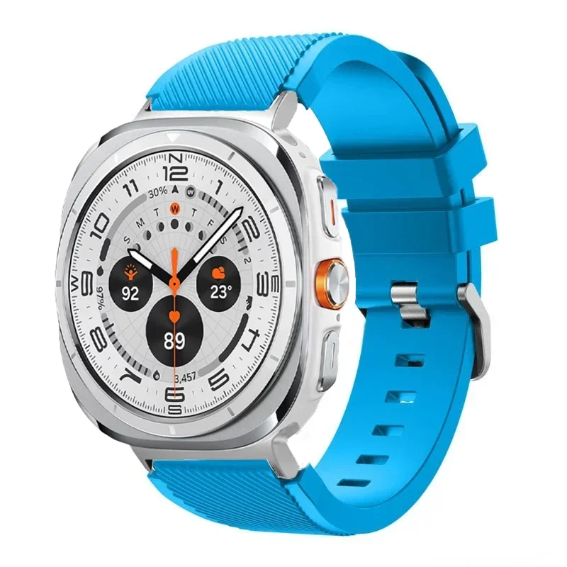 Stripe Textured Silicone Wristband for Samsung Galaxy Watch Ultra