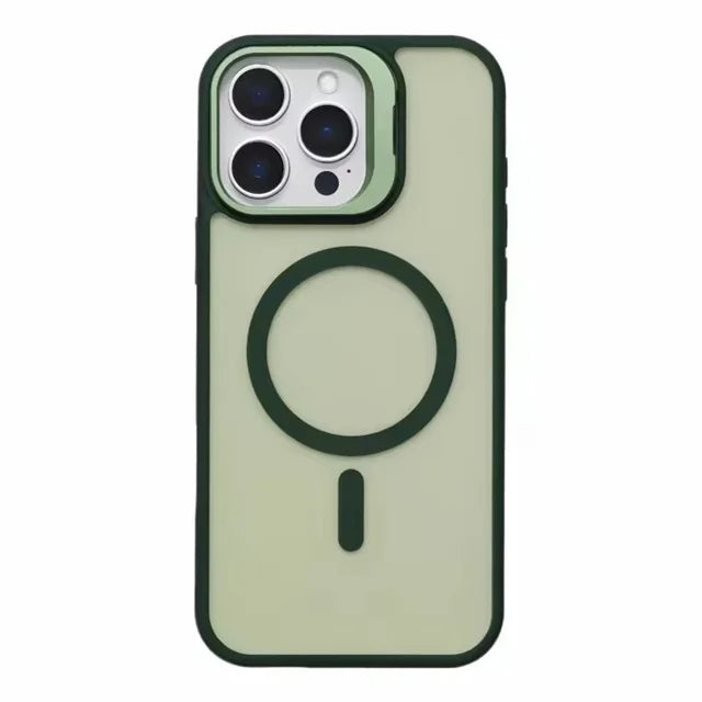 iPhone 15 Series Matte MagSafe Case with Bracket Stand Support