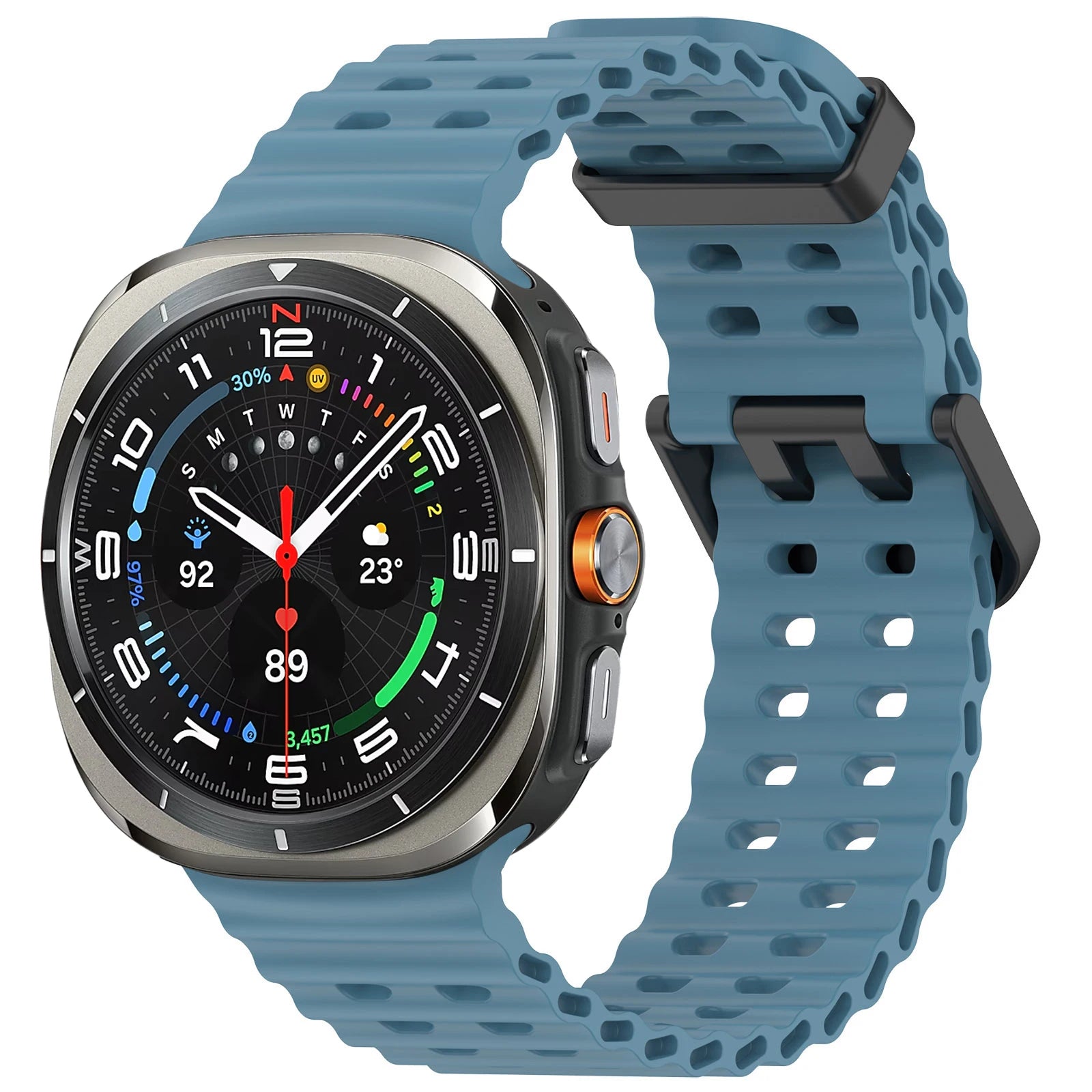 Marine Silicone Sport Band for Samsung Galaxy Watch Ultra and Samsung Galaxy Watch Ultra (2025)