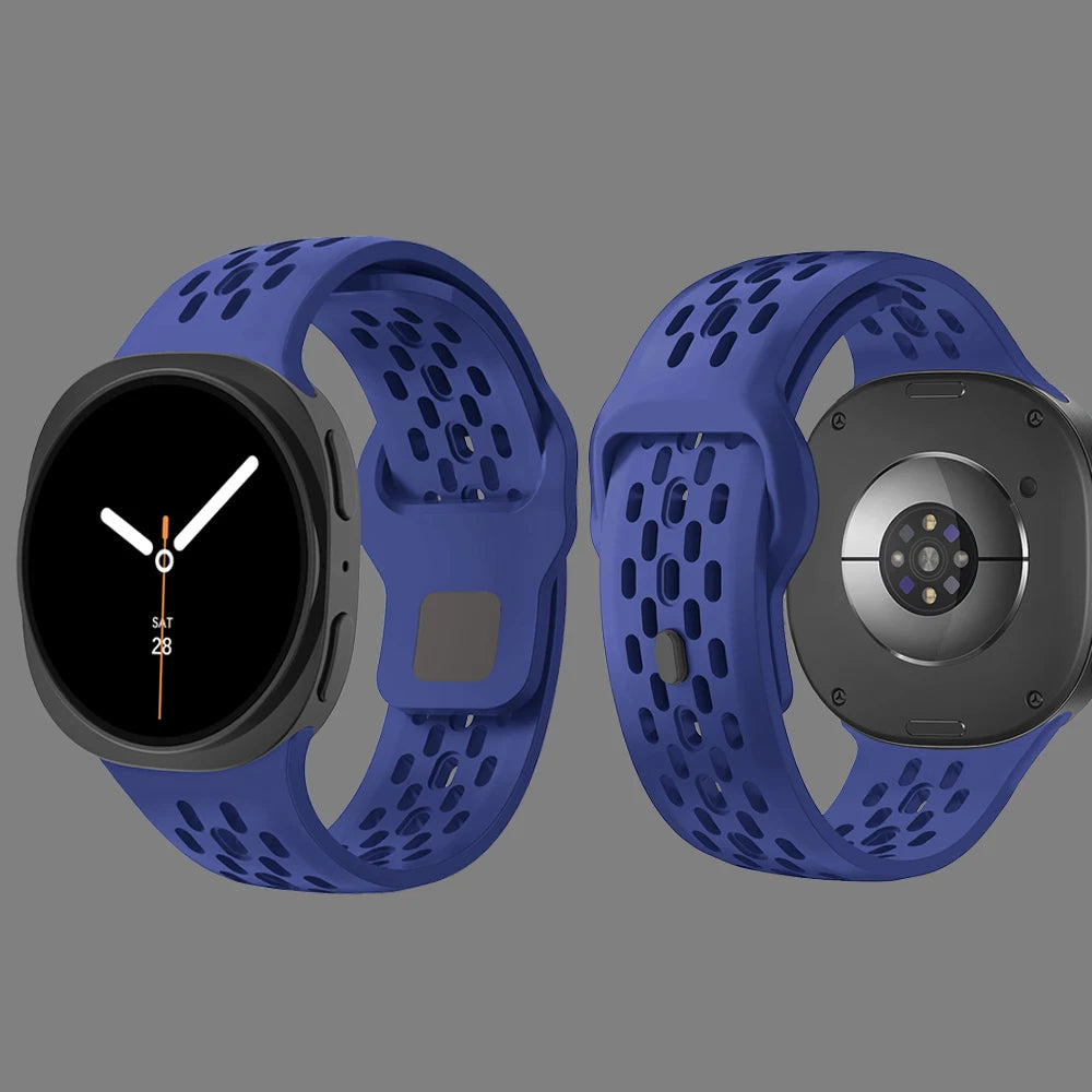 Breathable Rubber Replacement Strap for Samsung Galaxy Watch 8 / Galaxy 8 Classic