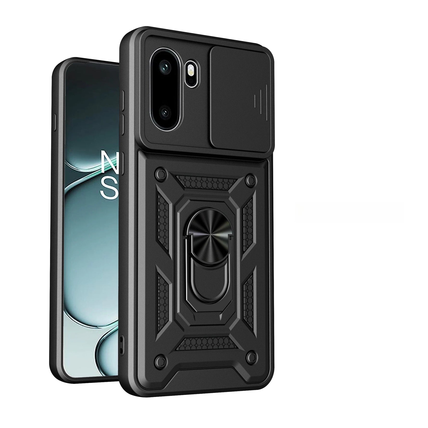 OnePlus 15R Rugged Protective Case with Ring Stand