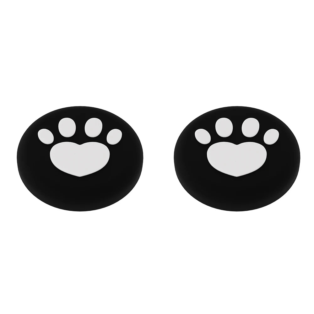 2-Pack Soft Silicone Cute Cat Thumbstick Grips for Nintendo Switch 2 Joy-Con Controllers