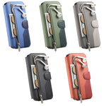 Shockproof Leather Flip Case with Detachable Zipper Wallet for iPhone 17 Series