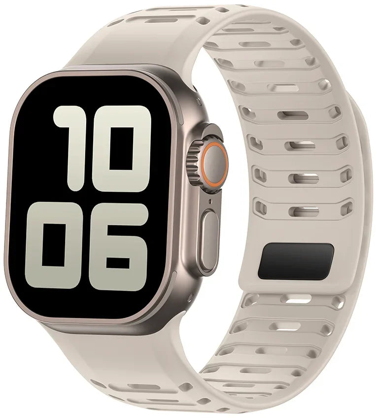 Breathable Magnetic Silicone Strap for Apple Watch
