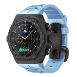 Carbon Case Mod Kit With Fluororubber Strap for Samsung Galaxy Watch & Galaxy Watch 8 Classic