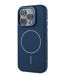 Matte Silicone MagSafe Case with Alloy Lens Protector for iPhone 15 Series
