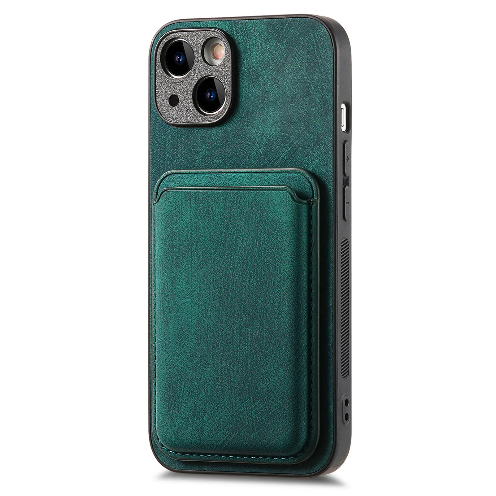 2-in-1 Detachable MagSafe Card Slot Leather Case for iPhone 15 Series