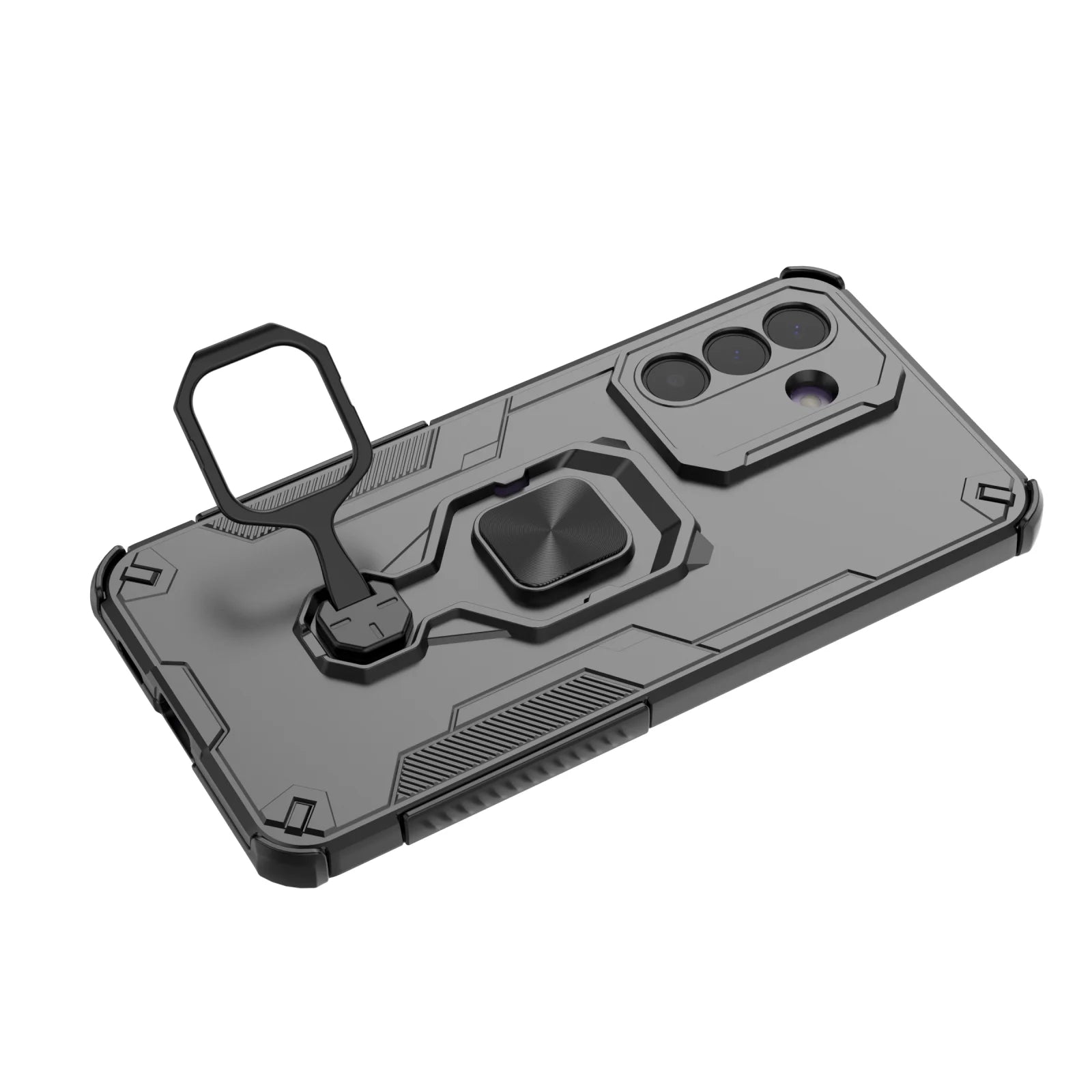 Samsung Galaxy A37 Magnetic Armor Case with Metal Ring Stand