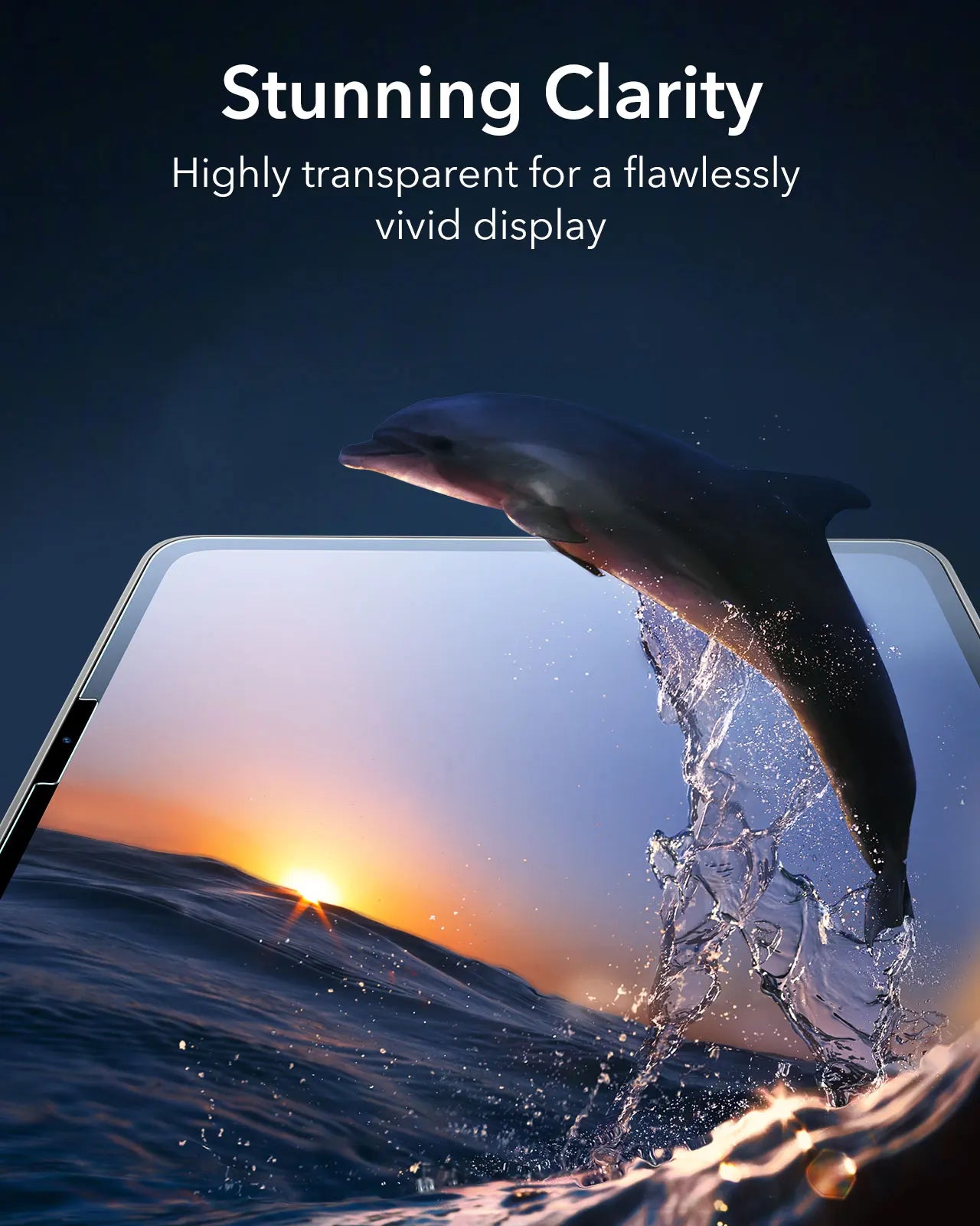 2-Pack HD Clarity Tempered Glass Screen Protector with Easy Application Tray for iPad Air 11" (2024)
