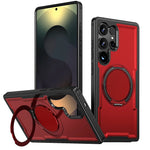Protective Case with 360° Rotating Magnetic Ring for Samsung Galaxy S25 Series